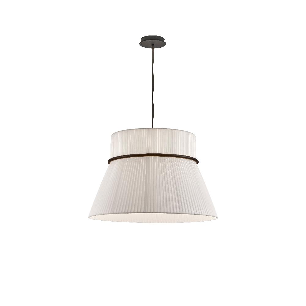 Folie Pendant, Wide, White Ribbons, E27, IP20