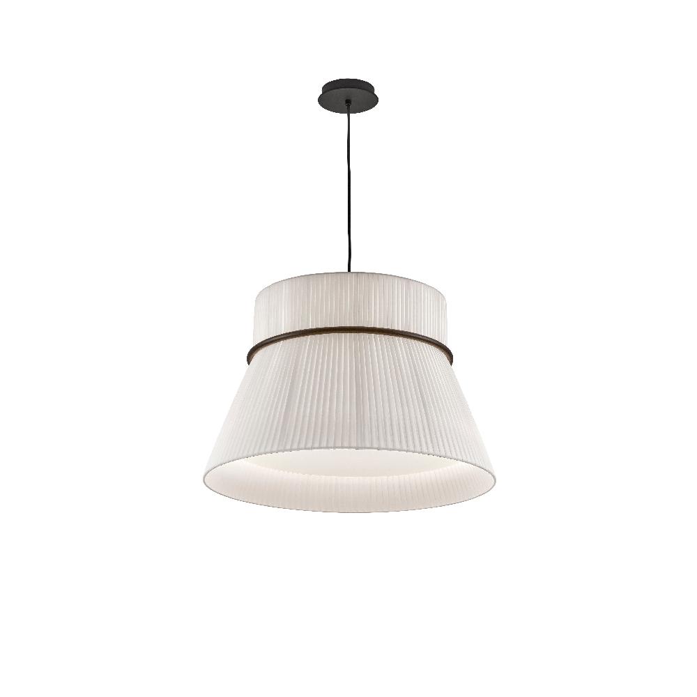 Folie Pendant, Wide, White Ribbons, E27, IP20