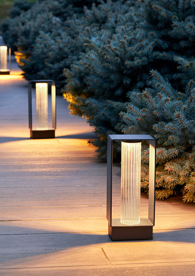 Frame Bollard, Medium, Black, LED, NO DIM, IP65