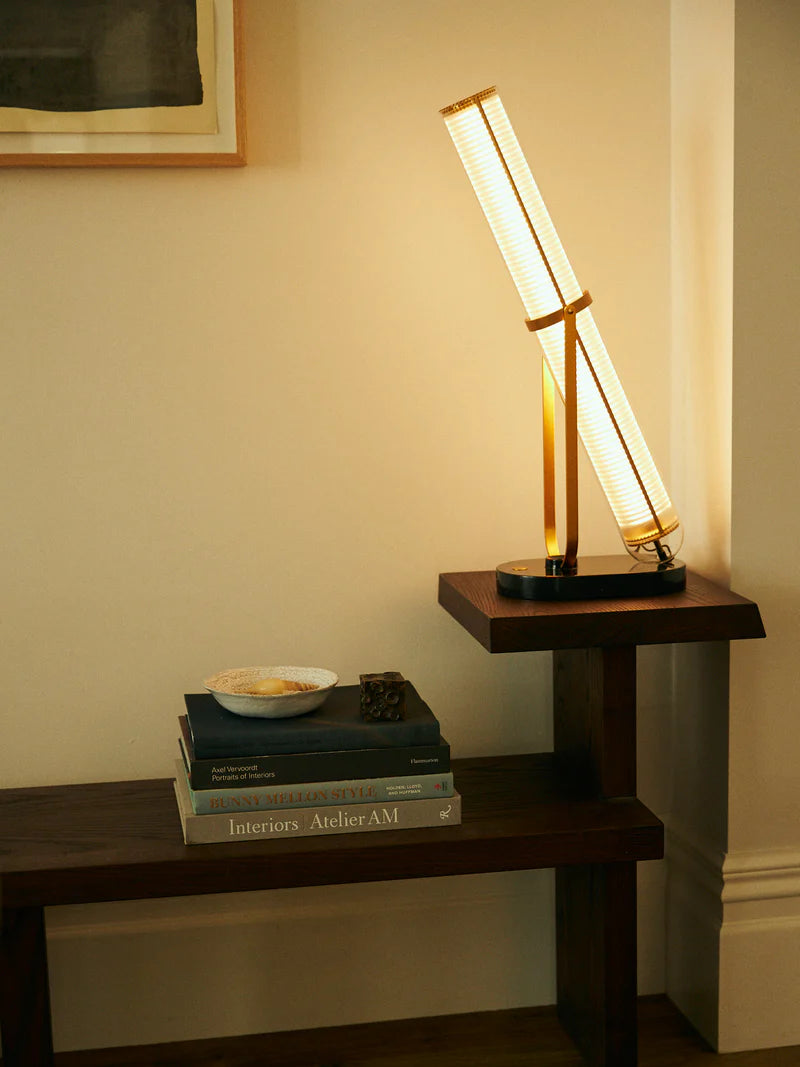 Frechin Adjustable Table Lamp, Glass and Marble, LED, Touch Dim, IP20