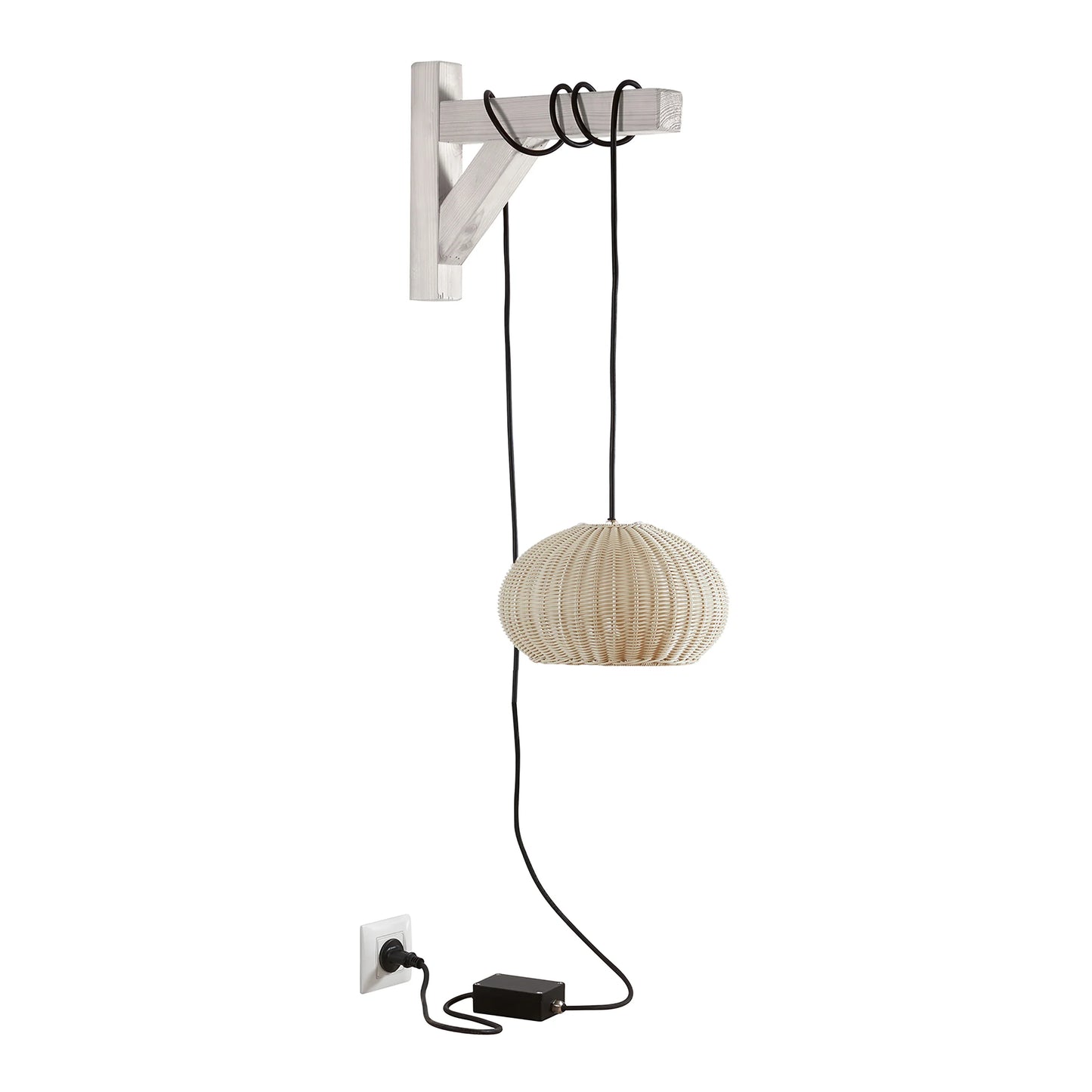 Garota Pendant, Small, Ivory White, LED, 8.4W, On/Off, Plugs In, IP66