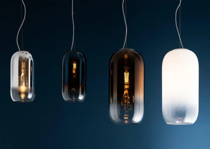 Gople Pendant, Copper Ombre Clear Glass, IP20