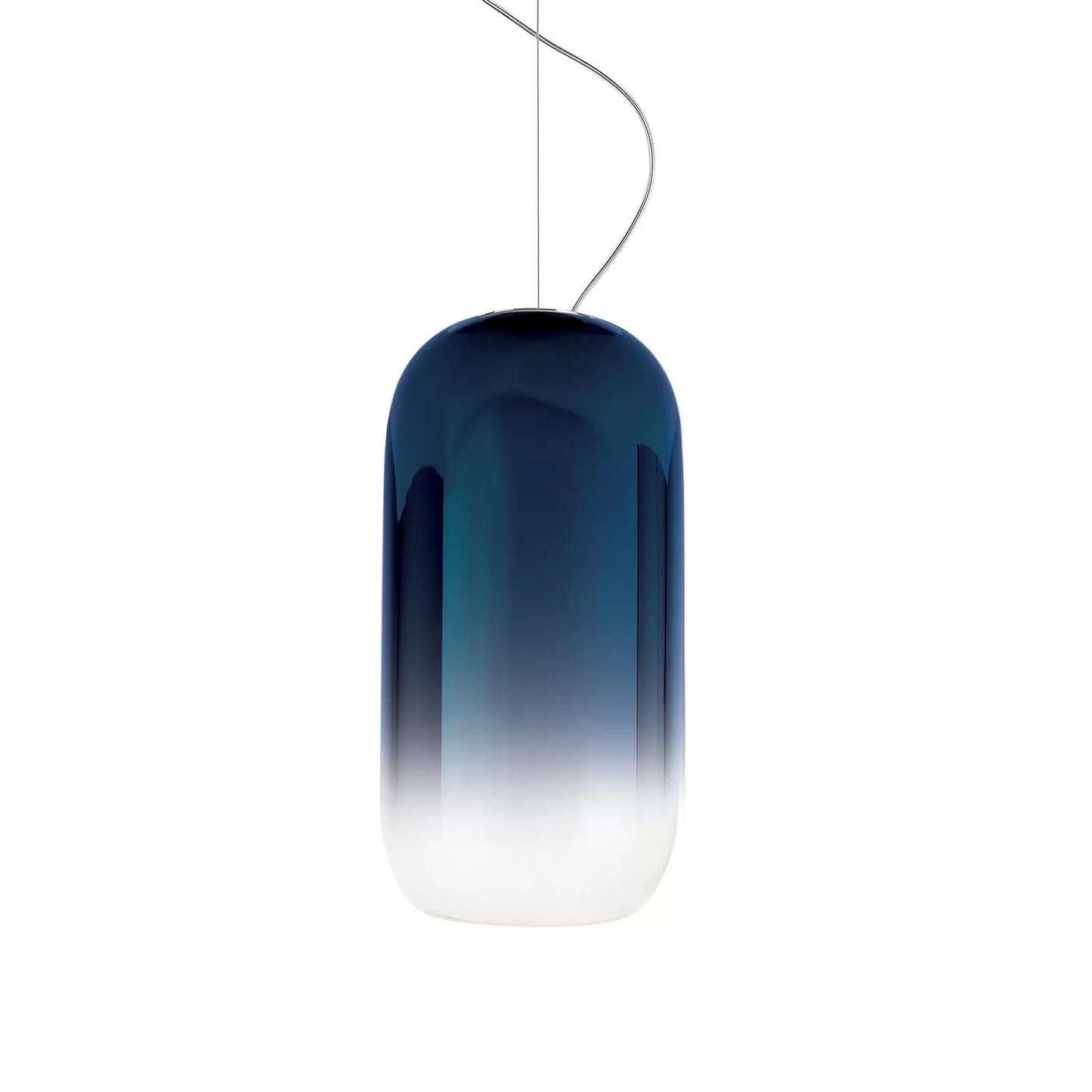 Gople Pendant, Blue Sapphire Ombre Clear Glass, IP20