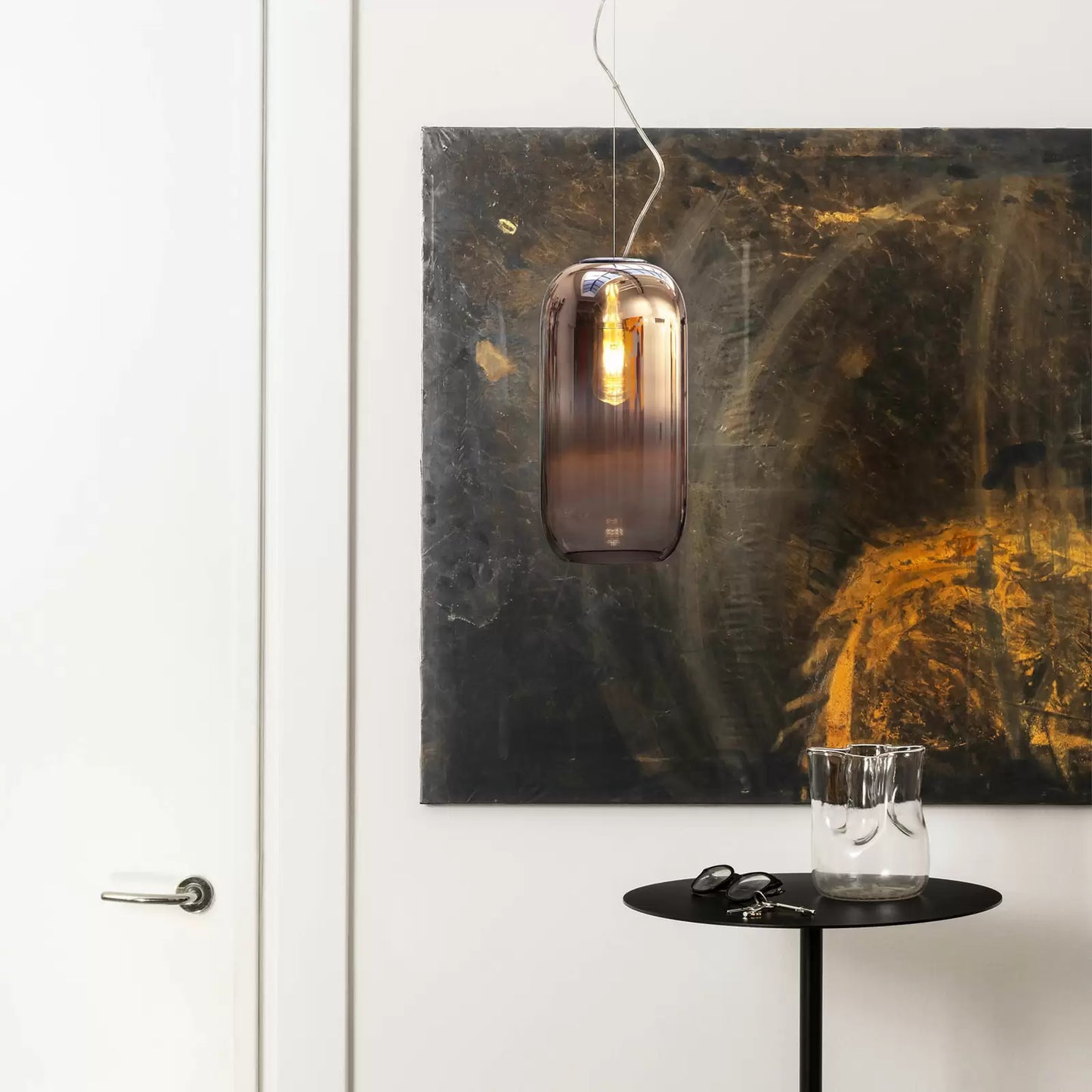 Gople Pendant, Bronze Ombre Clear Glass, IP20