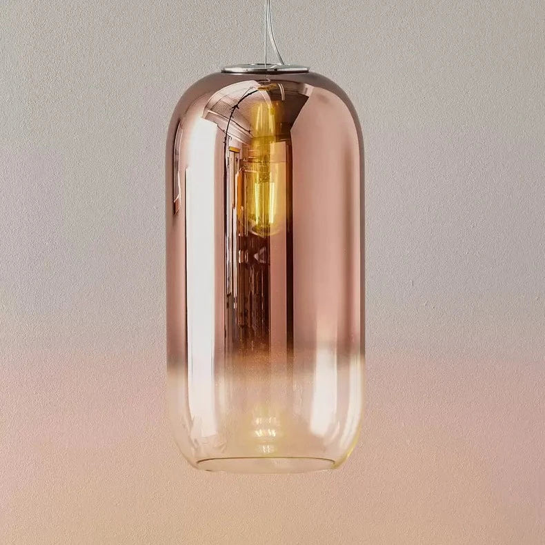 Gople Pendant, Copper Ombre Clear Glass, IP20