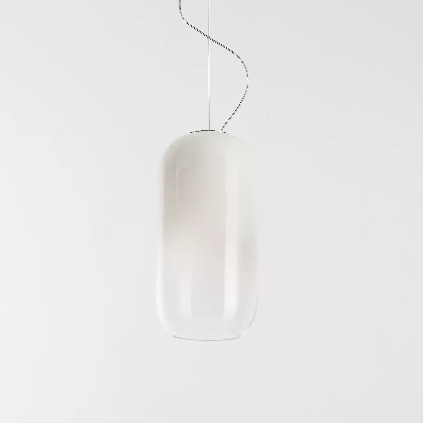 Gople Pendant, White Ombre Clear Glass, IP20