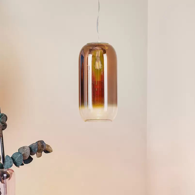 Gople Pendant, Copper Ombre Clear Glass, IP20