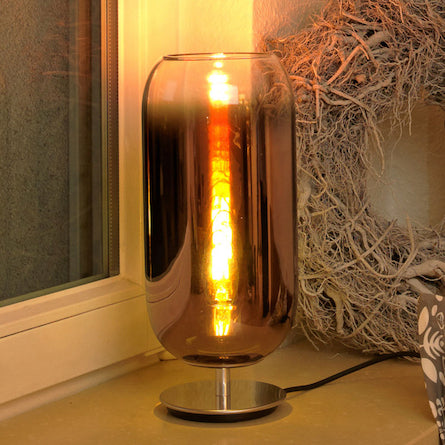 Gople Table Lamp, Copper Ombre Clear Glass, IP20