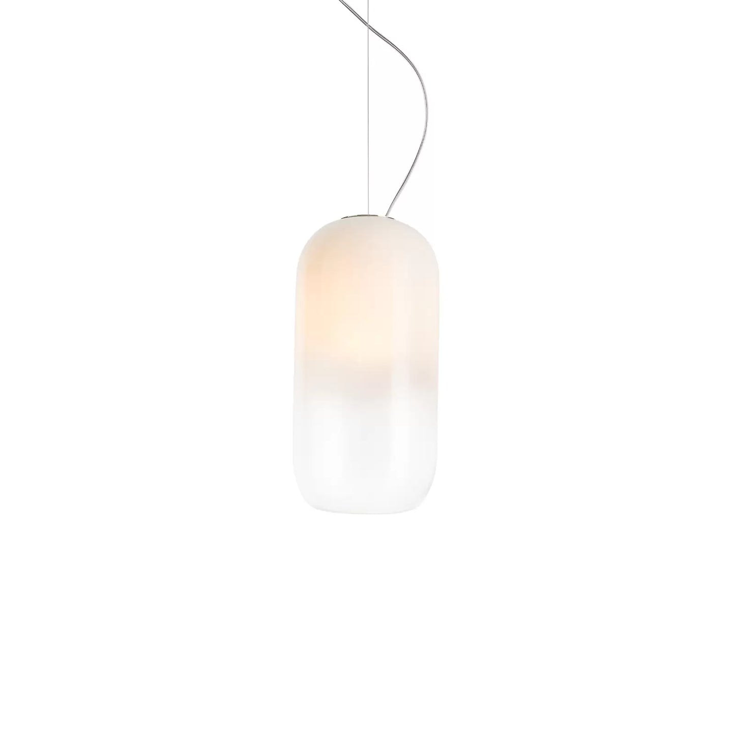 Gople Pendant, White Ombre Clear Glass, IP20