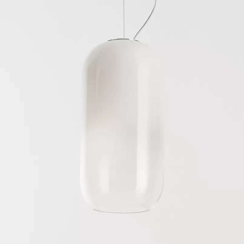 Gople Pendant, White Ombre Clear Glass, IP20