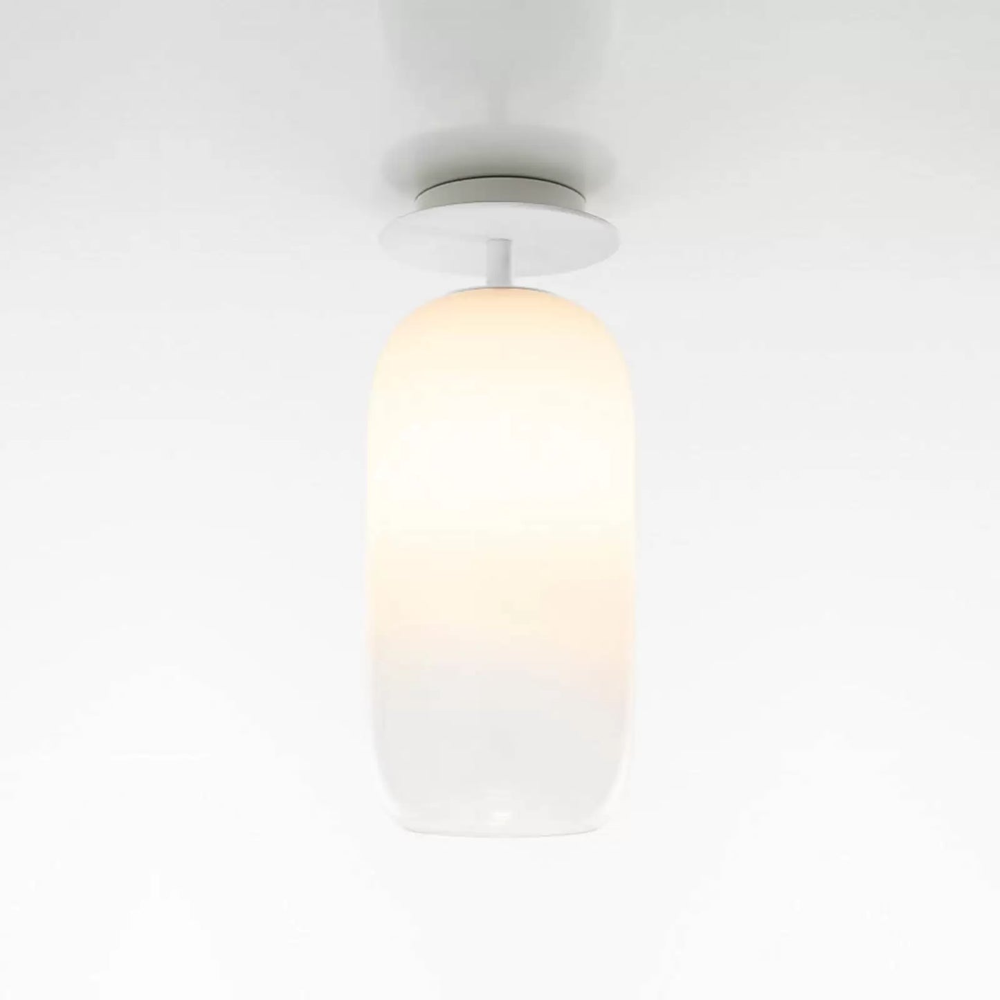 Gople Pendant, White Ombre Clear Glass, IP20