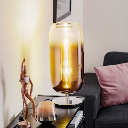 Gople Table Lamp, Copper Ombre Clear Glass, IP20