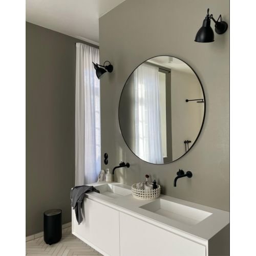 Gras-N304-IP44-Wall-Black-with-Round-Mirror