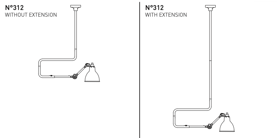 Gras-N312-Pendant-Extension-Drawing