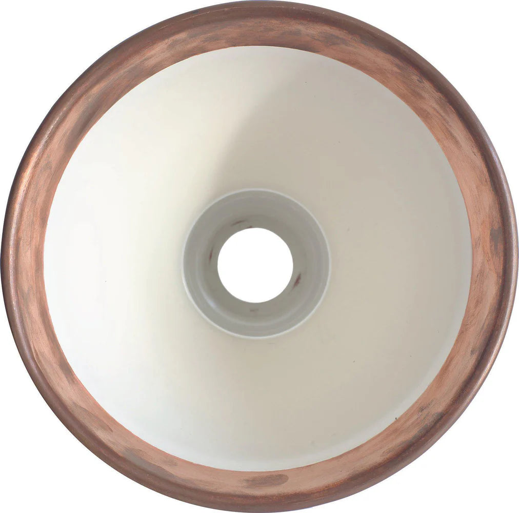 Gras-Round-140-Shade-Raw-Copper-with-White-Bottom-View