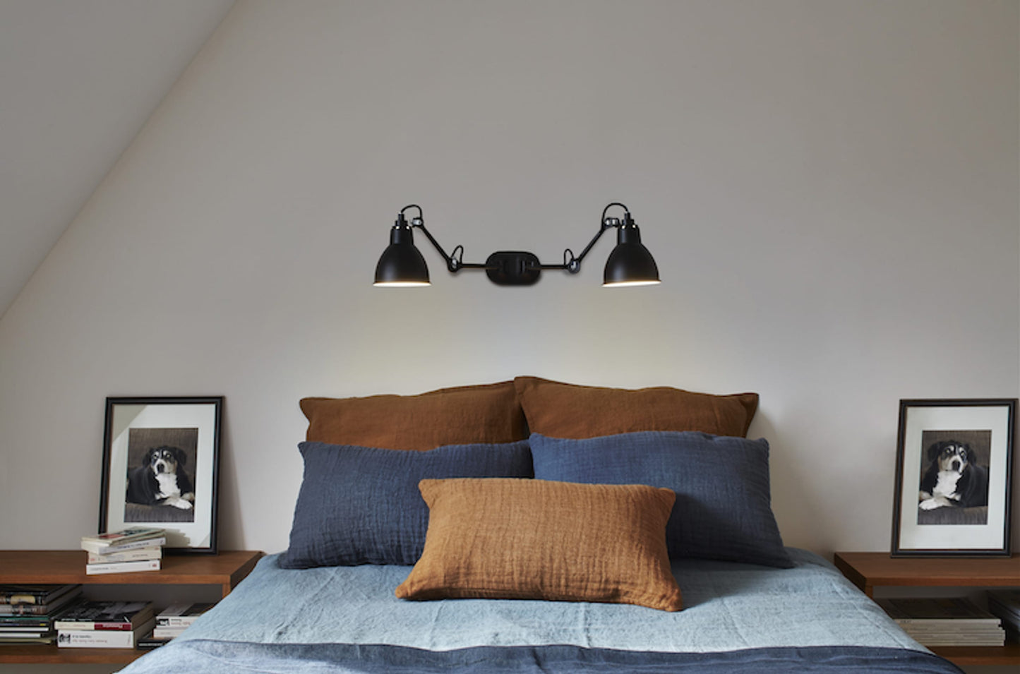 Gras N204 Adjustable Wall Double Arm Raw Copper Shade, E27, IP20