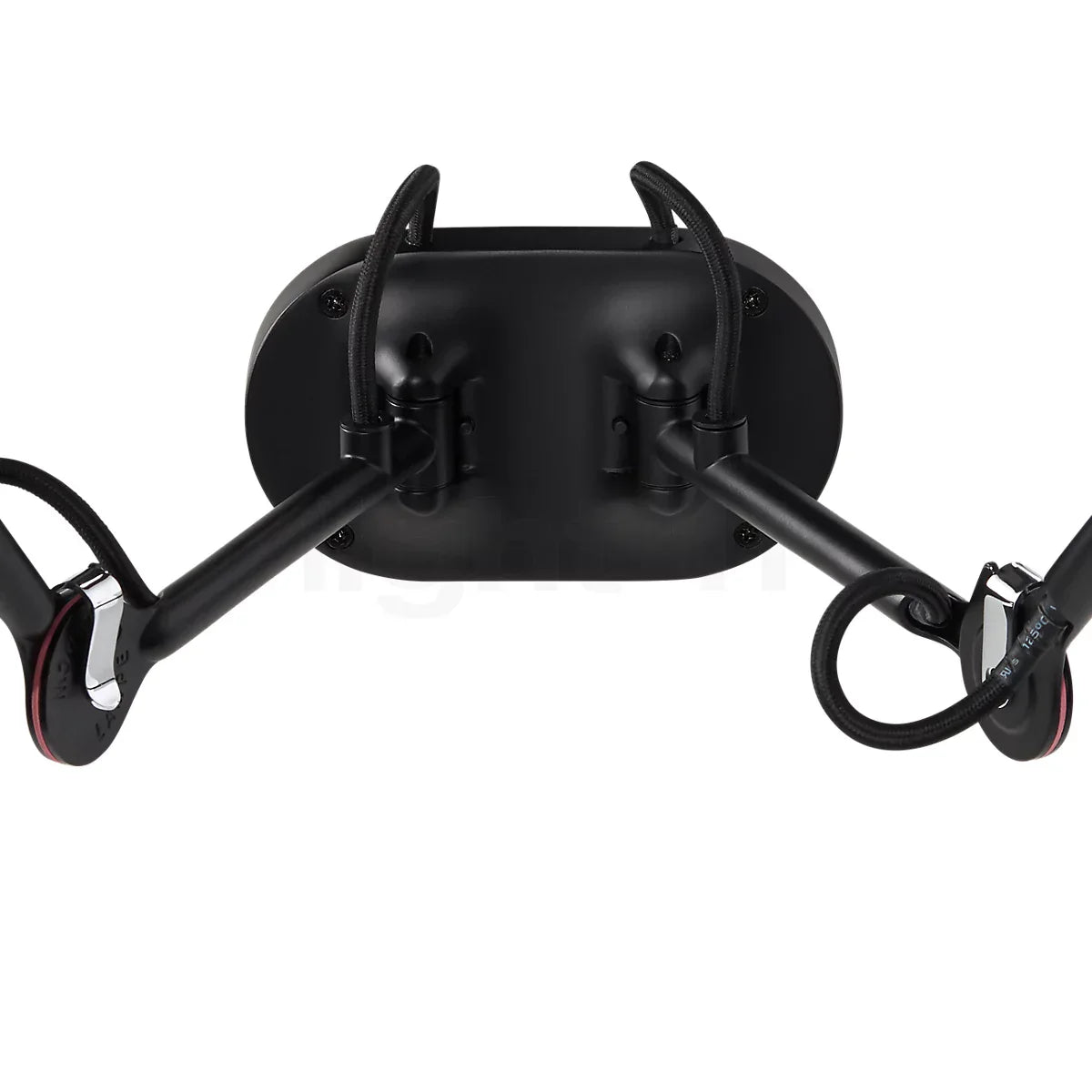 Gras N204 Adjustable Wall Double Arm Red Shade, E27, IP20