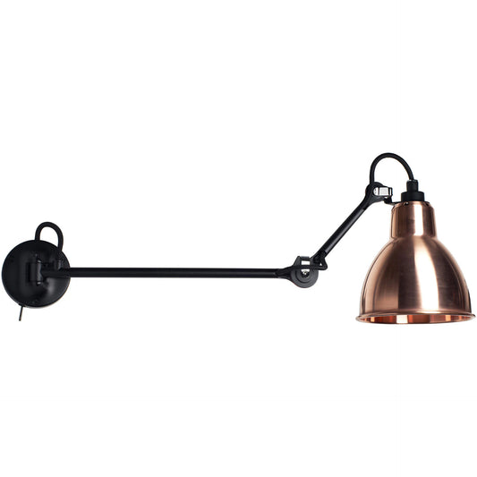 Gras N204 L40 Adjustable Wall Long Straight Arm Raw Copper Shade, E27, IP20