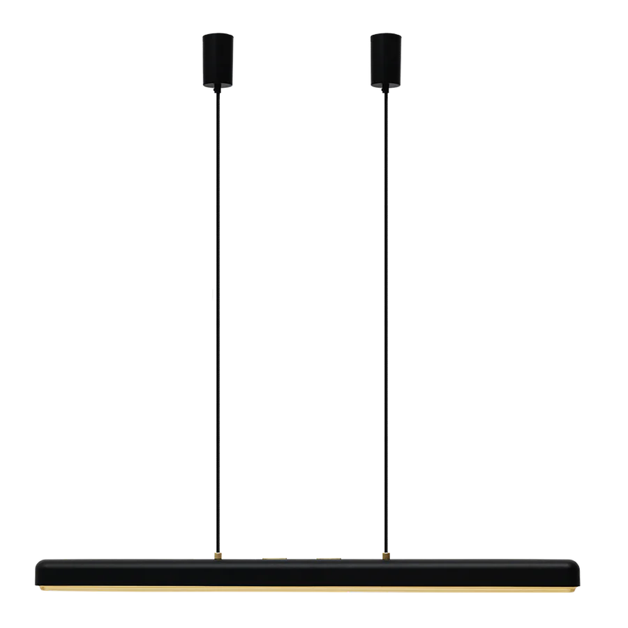 Hazel Linear Pendant, Black, LED Tunable White, Touch Dim