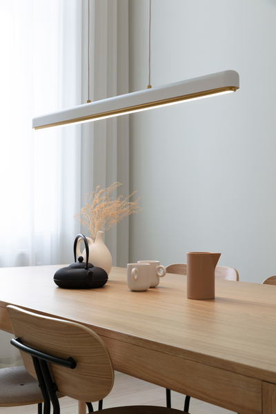 Hazel Linear Pendant, Black, LED Tunable White, Touch Dim