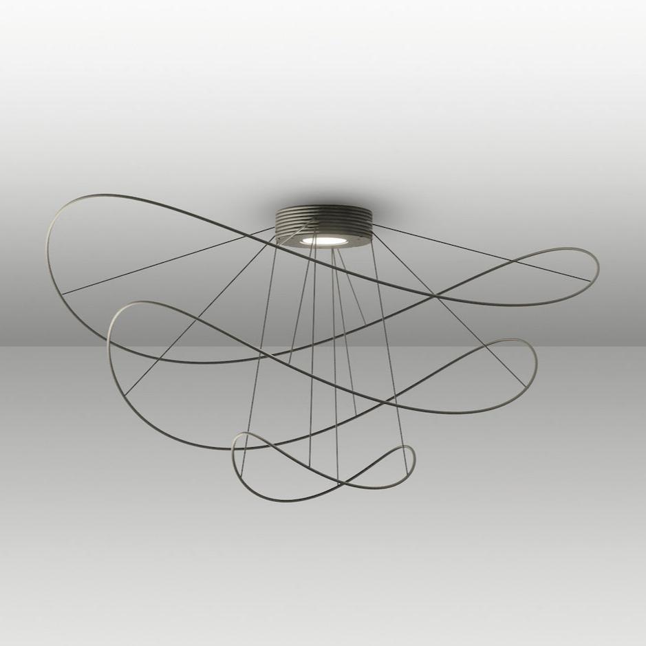 Hoops Ceiling 3, Black, LED, Phase Dim, IP20