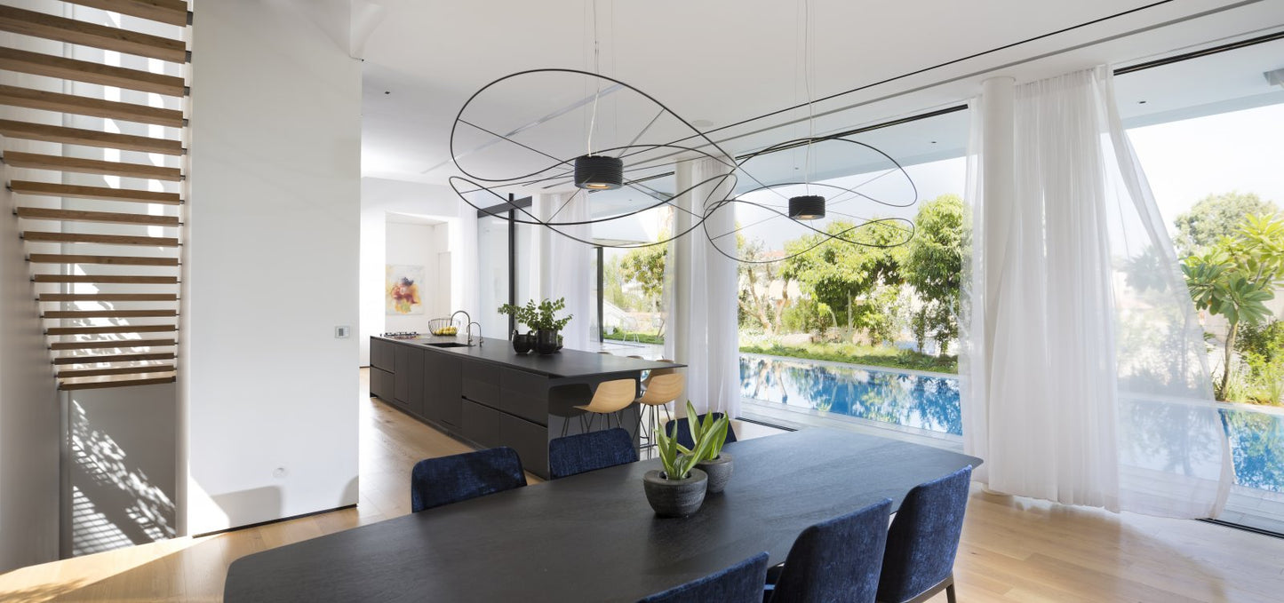 Hoops Pendant 2, Black, LED, Phase Dim, IP20