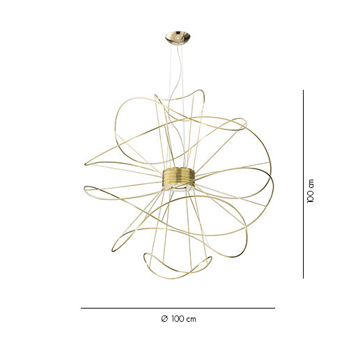 Hoops Pendant 6, Gold, LED, Phase Dim, IP20