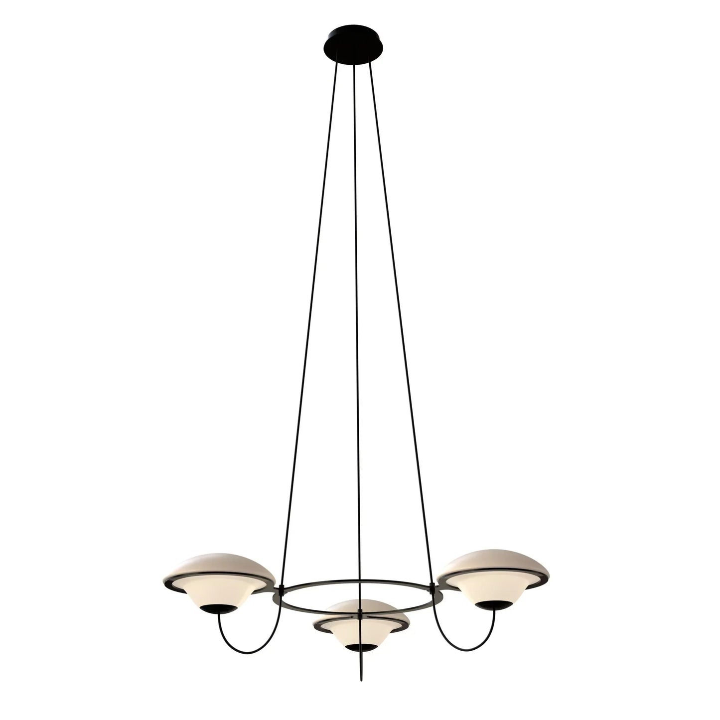 DCW Editions In The Air pendant with 3 shades on white background