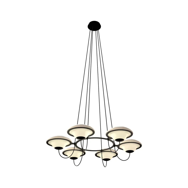 DCW Editions In The Air pendant with 5 shades on white background