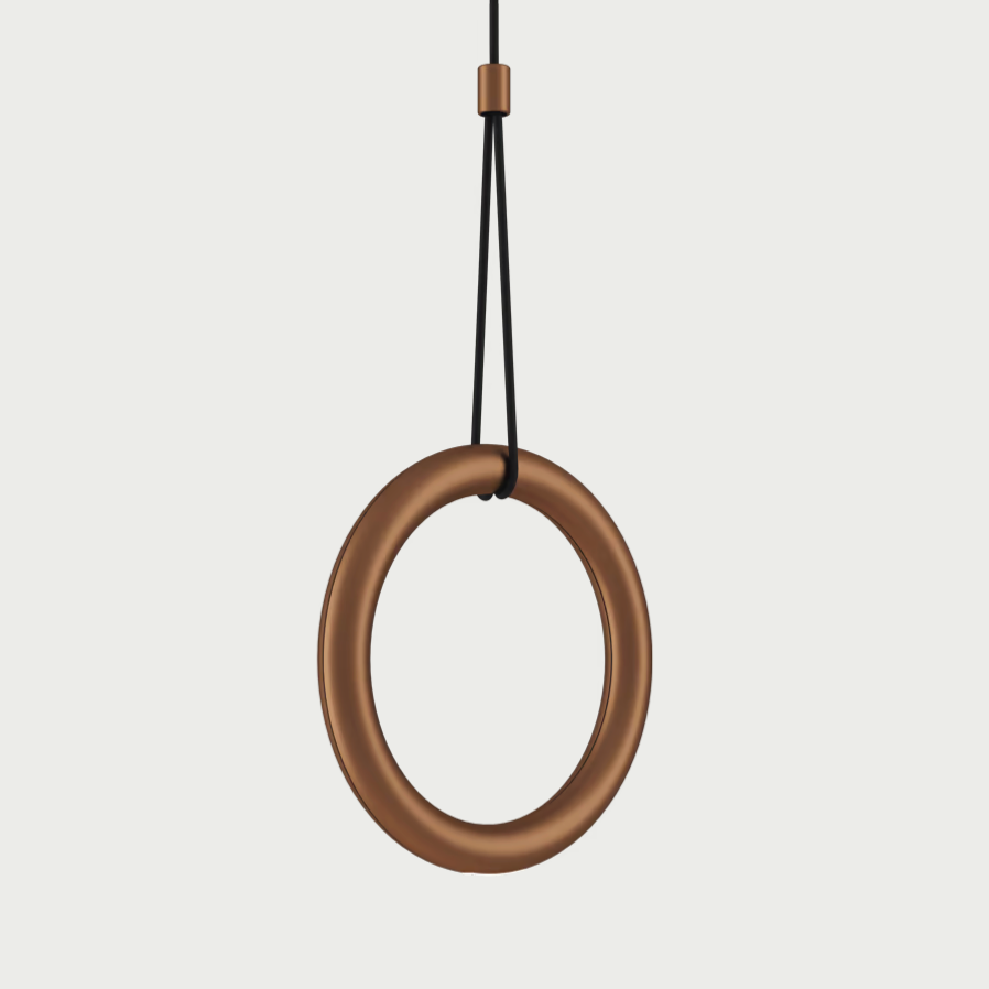 Lodes Ivy terra pendant with a straight cable on a white background