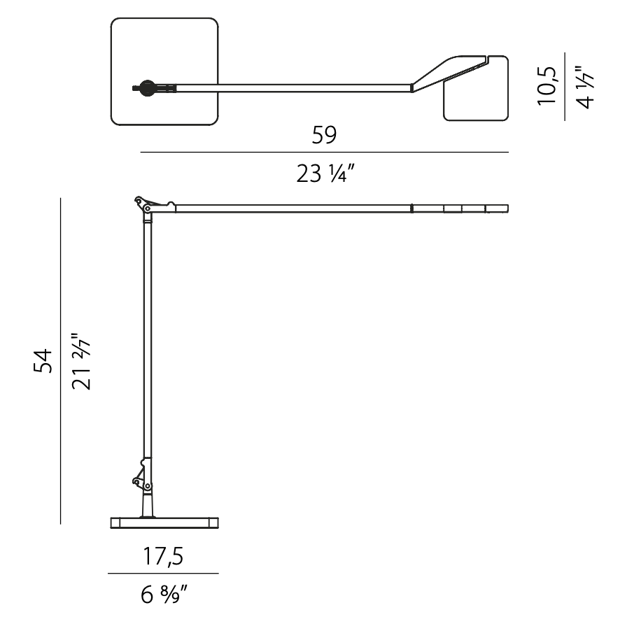 Jackie Reading Desk Lamp, LED, Step Dim, IP40