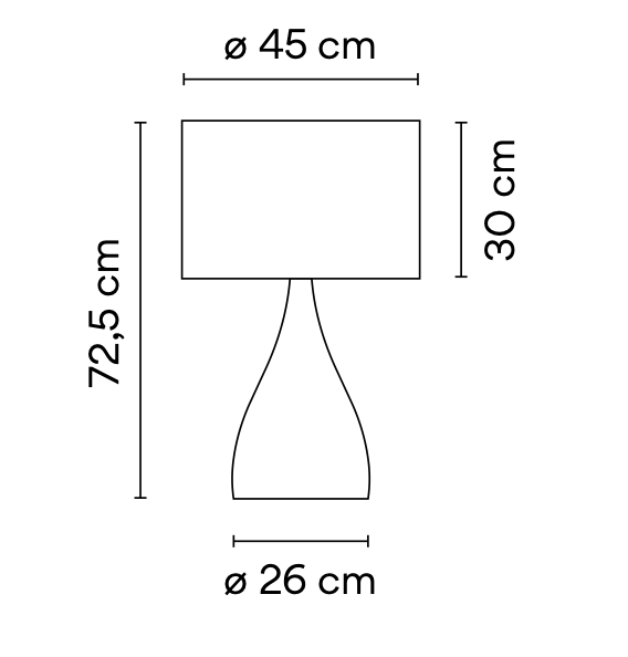 Jazz Table Lamp, E27, On/Off