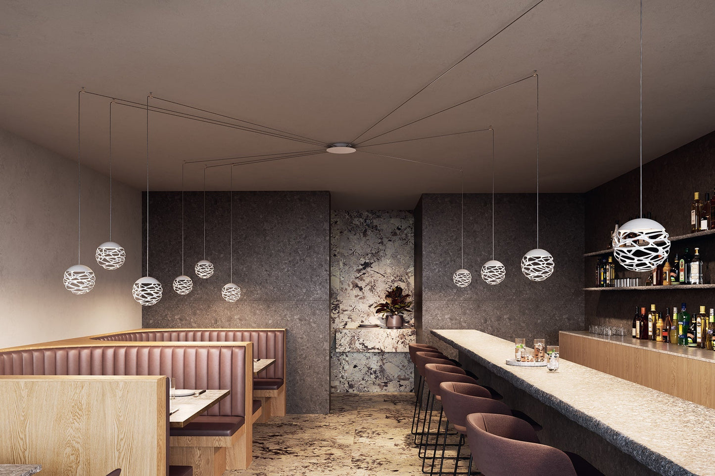 Kelly Pendant, Cluster Unit, LED, Triac Dim, IP20