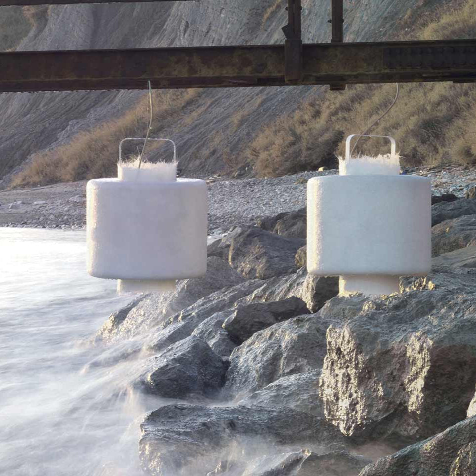 Kimono Pendant, Short, White Fibreglass, E27, IP20