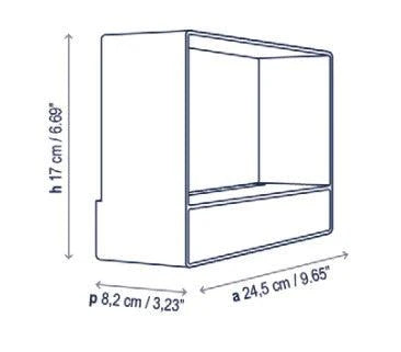 Kira Wall, White, LED, 8.4W, Triac Dim, IP20