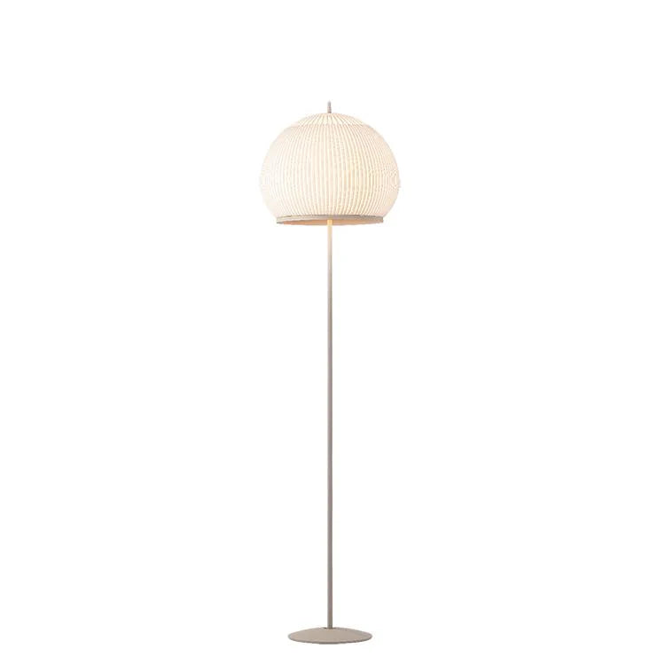 Knit Stem Floor Lamp, Round, Stretch Knit Material over Polymer Orb, 33.6W, LED, On/Off or Dim