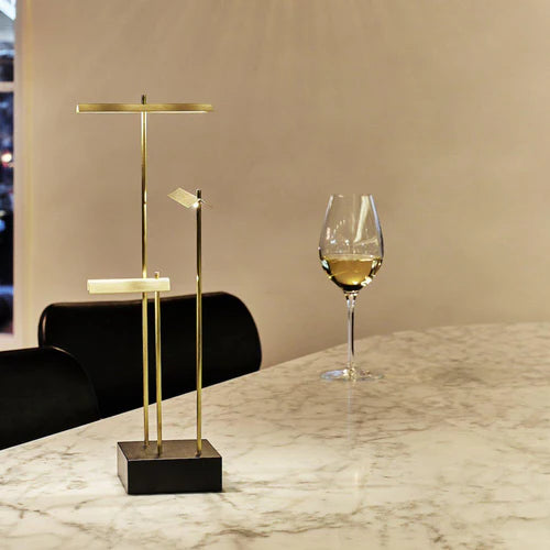 Knokke Wireless Table Lamp, Brass, LED, Touch Dim, IP20