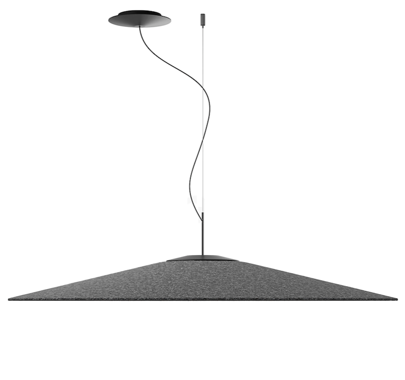 Koine Pendant, Acoustic Anthracite Felt, 110 cm, LED, 26W, Phase Dim, IP20