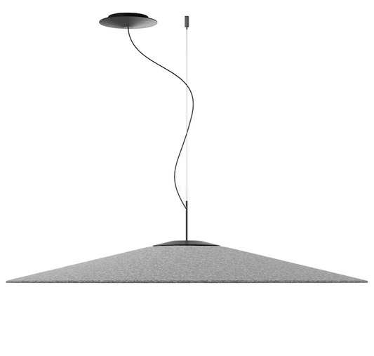 Koine Pendant, Acoustic Grey Felt, 110 cm, LED, 26W, Phase Dim, IP20