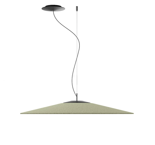 Koine Pendant, Acoustic Green Felt, 86 cm, LED, 26W, Phase Dim, IP20