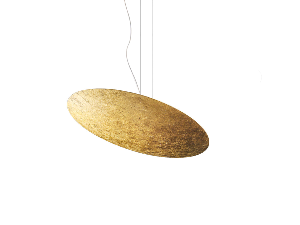 Gong Pendant, Gold Leaf, LED, DALI/Push Dim, IP20