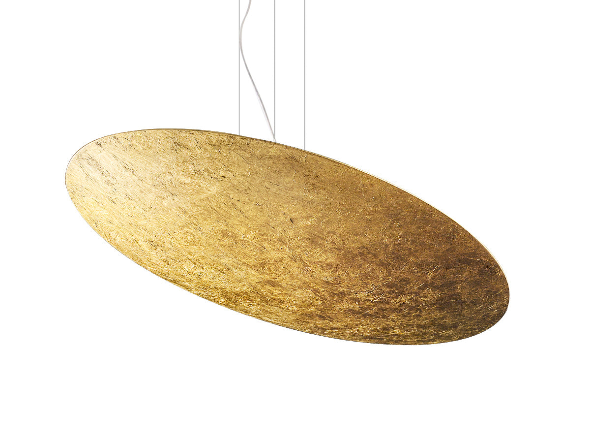 Gong Pendant, Gold Leaf, LED, DALI/Push Dim, IP20