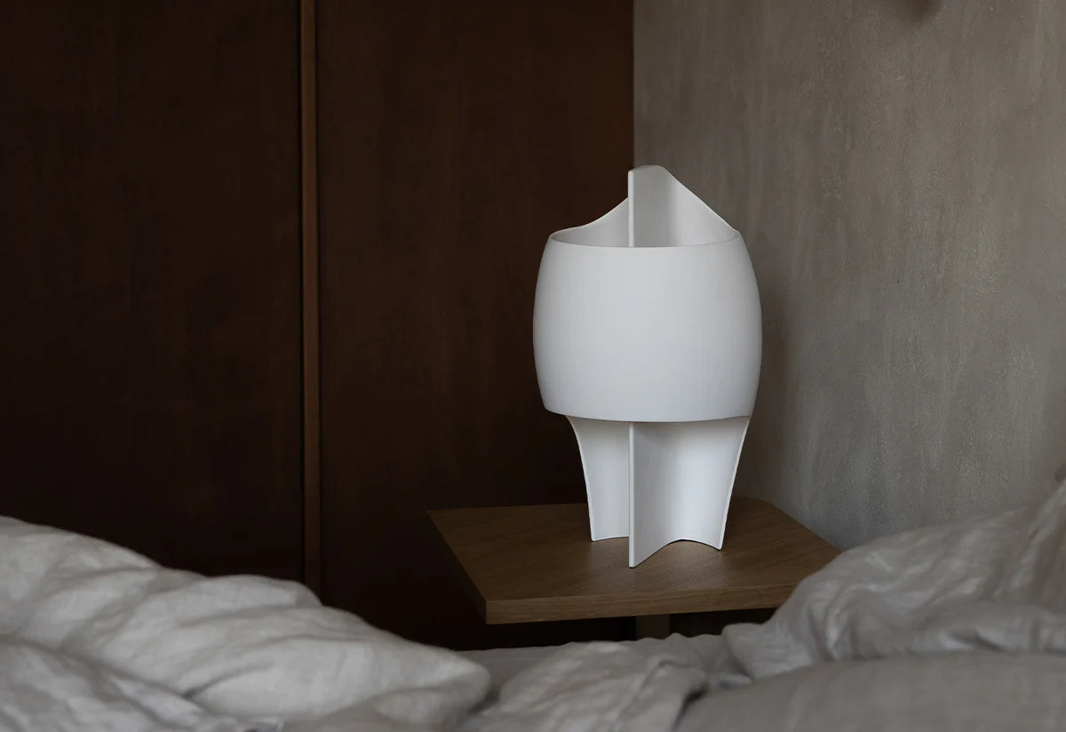 LampeB Table Lamp, White Plaster, LED, On/Off, IP20