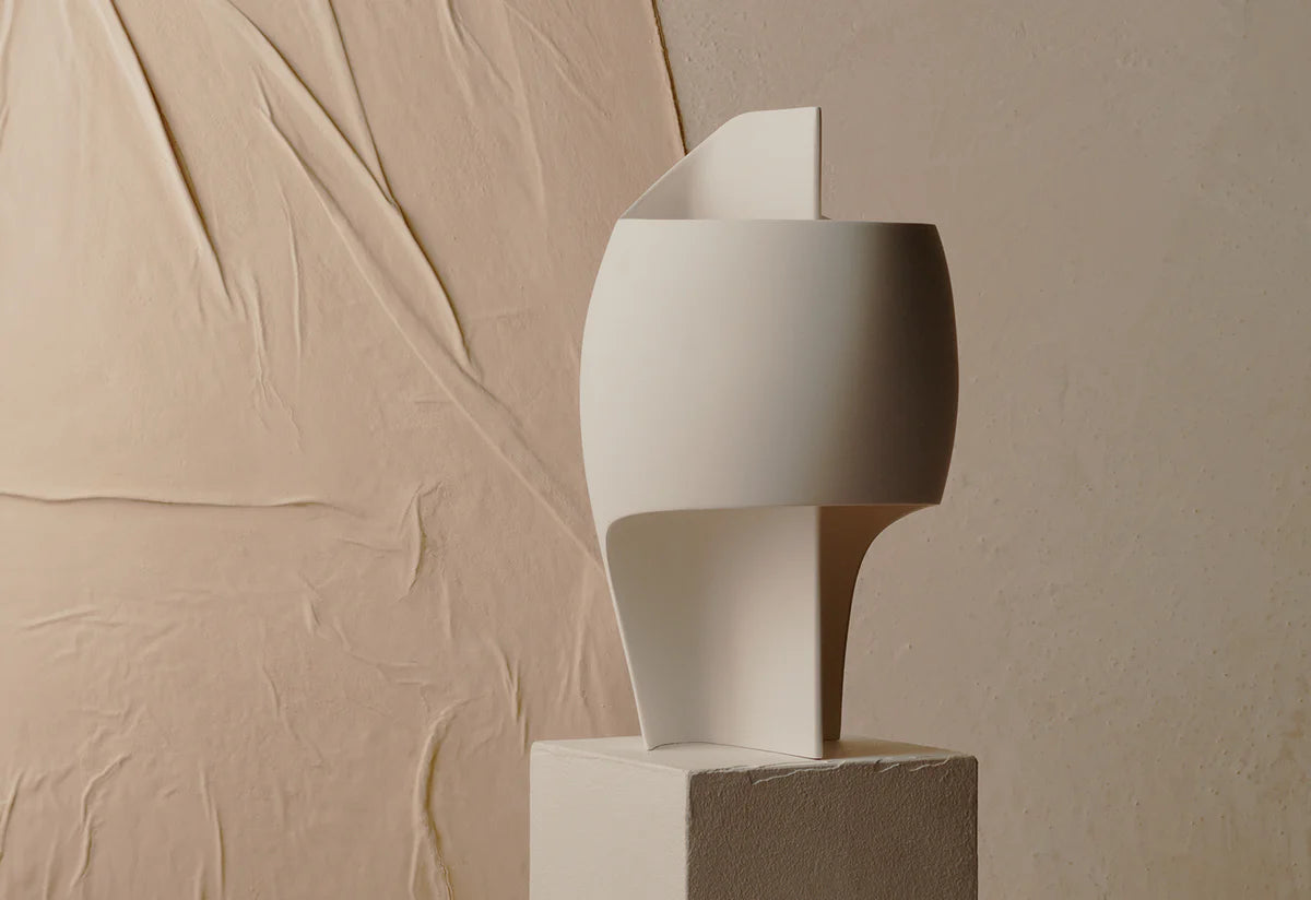 LampeB Table Lamp, White Plaster, LED, On/Off, IP20