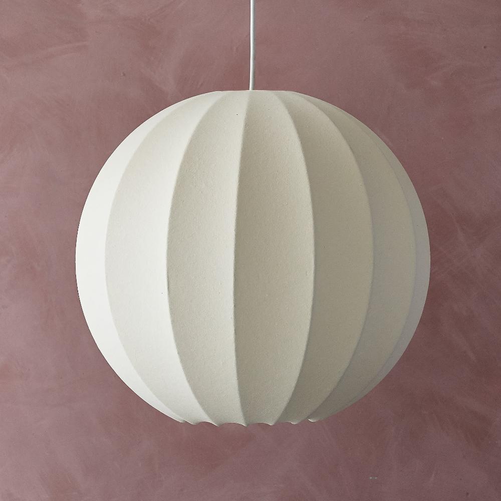 LAMPSHADE, Silky Fibre, Round, E27