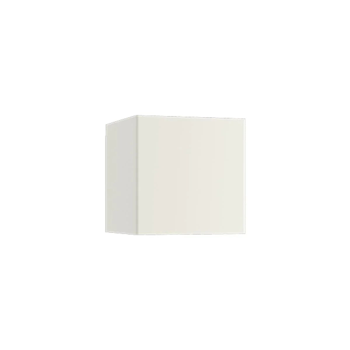 White rectangular wall light fixture on a white background