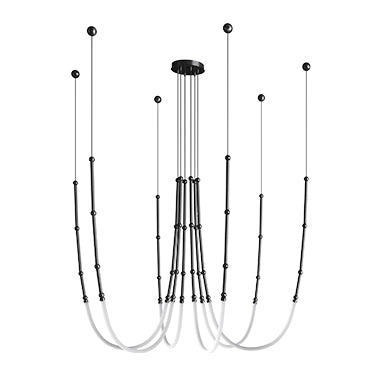 Leda Pendant, 6 Arm Chandelier, LED, 0-10v Dim, IP20