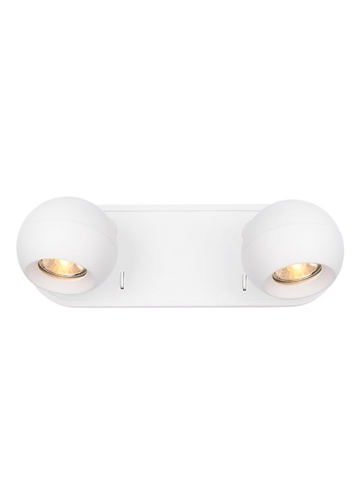 Lens Reading Wall Light, Adjustable, Single, White, GU10, IP20