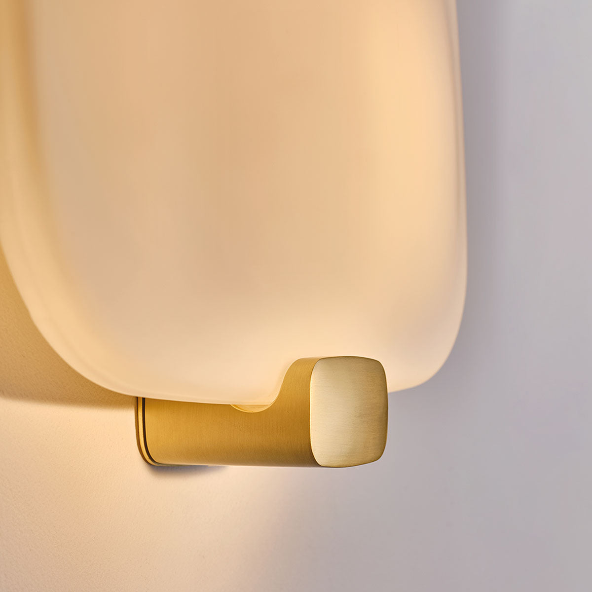 DCW Editions Love Me Tender vertical wall light arm detail in brushed gold
