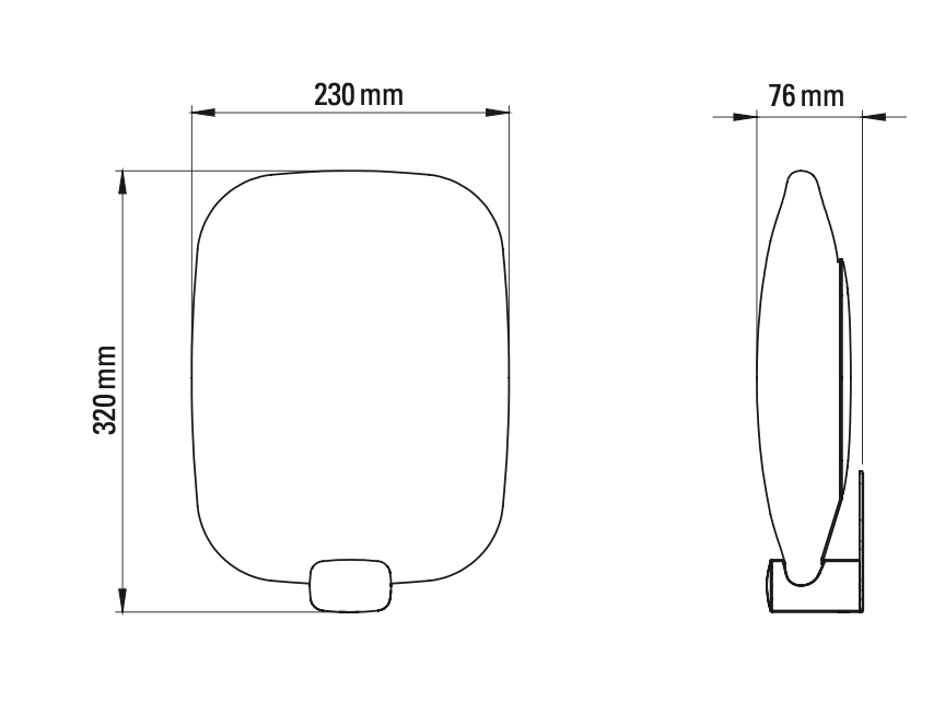 Tender Wall, Vertical, LED, Triac Dim, IP44